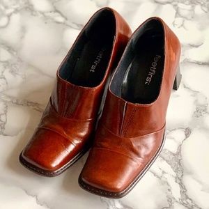 FEETFIRST Women's Brown Leather Shoes SIZE 38 -runs small - fits size 7